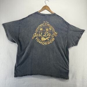 Big Dogs Shirt Men's 3XL Gray Blue Stone Wash Graphic Do It Tomorrow Funny